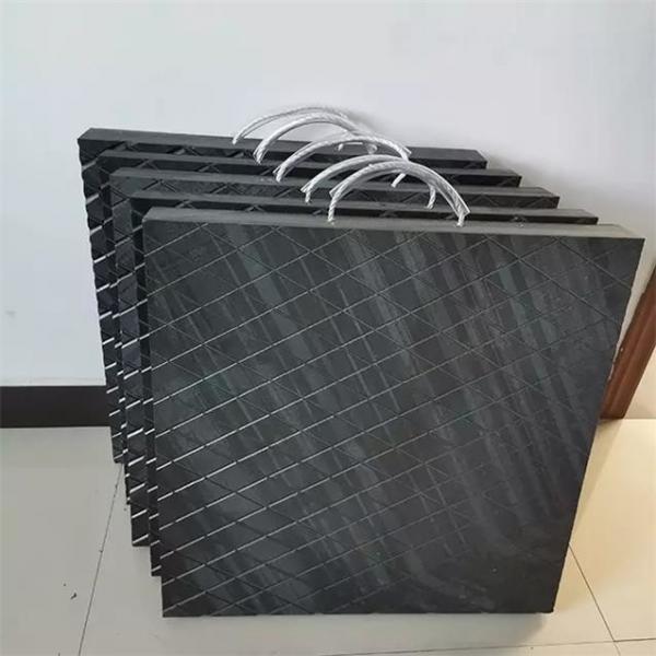 Quality 500x500mm HDPE Safety Outrigger Pad Area Stabilizer Leg Pads Crane Foot Pads for sale