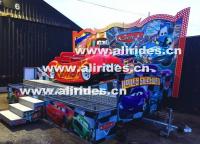 China mobile amusement rides trailer mount mini flying car carnival rides for sale funfair games factory