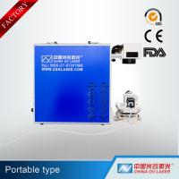 China Mini Portable 20W Fiber Laser Marking Machine for Metal with CE factory