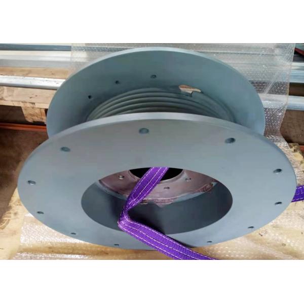 Quality Gray Carbon Steel Cable Winch Drum Lebus Grooved For Mining for sale