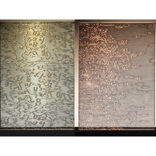 Quality Partition Wall Decoration Fabric Laminated Glass With Metal Wire Mesh PVB for sale