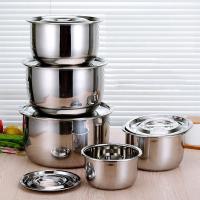 China Factory Best Selling 5 Pieces Pots Set Stainless Steel Cooking Pot Set Cookware Sets With Lid factory