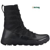Quality 17 Ounces Genuine Leather Military Boots Upper Nylon Reinforced Black Outdoor for sale