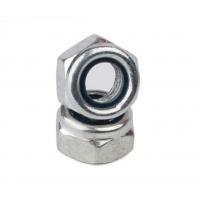 China Fine Pitch DIN 985 Hexagon Nylon Insert Lock Nuts ZINC PLATED for sale