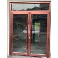 China Customized Push Pull Double Glazed Patio Doors 72x80 French Door For KFC for sale
