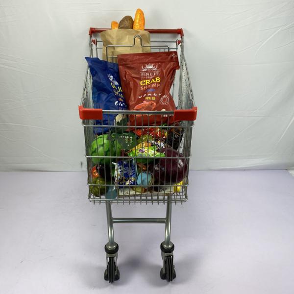 Quality 180L Q195 Steel Supermarket Shopping Trolley CE Certificate for sale