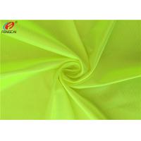 China Yellow Shiny Dazzle 100% Polyester Tricot Knit Fabric For Basketball Uniform factory