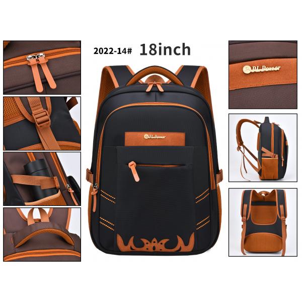Quality Nylon Business Casual Backpack Waterproof Student School 18 Inch Laptop Rucksack for sale