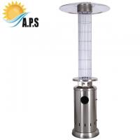 China Round Flame Gas Patio Heater Round Gas Flame Patio Heater Glass Tube Patio Flame Heater 13KW Tube Outdoor Heater factory