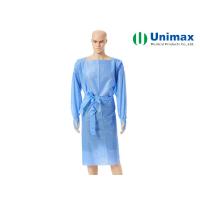 China CE FDA Surgical Robe SMS Disposable Isolation Gowns With Thumb Hole factory