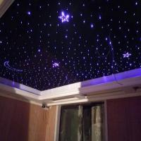 Quality RF Remote RGB Lights Fiber Optic Star Ceiling Panels Polyester Fiberboard For for sale