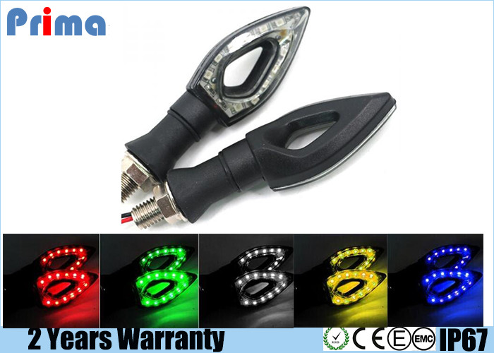 China 12 LED SMD Motorcycle Turn Signal Lights Blue Red Green Yellow White Color factory