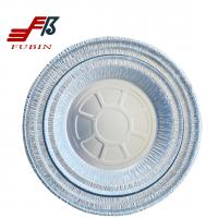 China 9 Inch Round Tin Foil Pans With Clear Plastic Lids Freezer Oven Safe for sale