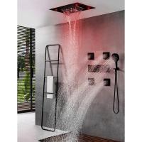 Quality Shower Ceiling Bathroom Shower Faucet Set Luxury LED Thermostatic High Flow Rain for sale