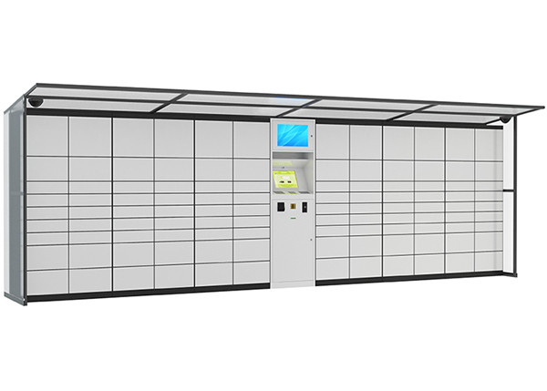 China Intelligent Logistic Parcel Delivery Lockers , SMS Sending System Coin Operated Lockers factory