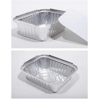 China Silver Aluminum Foil Loaf Pans , Disposable Aluminum Baking Pans With Lids factory