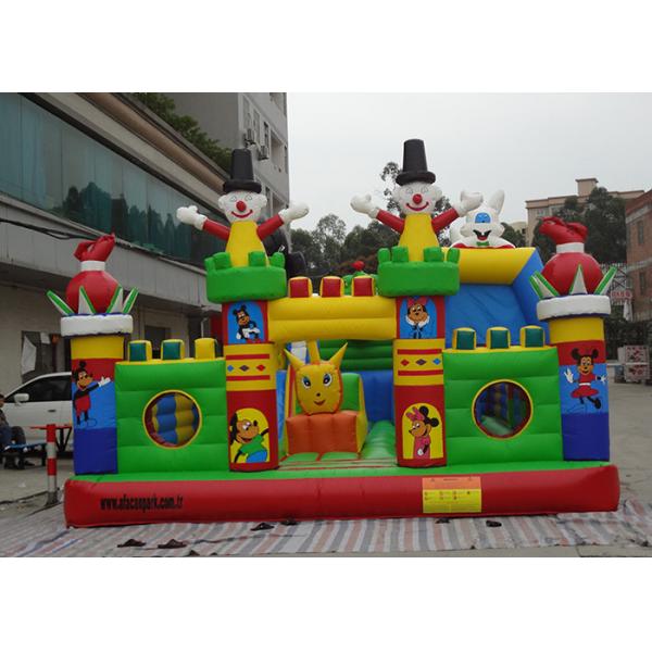 Quality 0.55mm PVC Tarpaulin Flower Fairies Inflatable Fun City Playground For Fun Games for sale