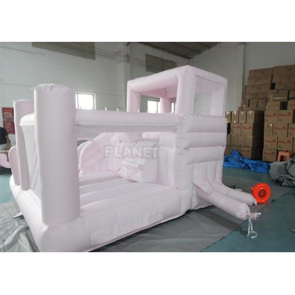 Quality Jumping Castle Slide Inflatable Pastel Pink Inflatable Bouncer White Bounce for sale