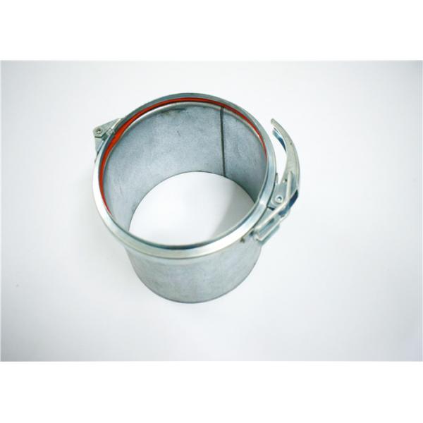 Quality Galvanized Quick Release Flange Clamp With Rubber Lined Of Ventilation Fittings for sale