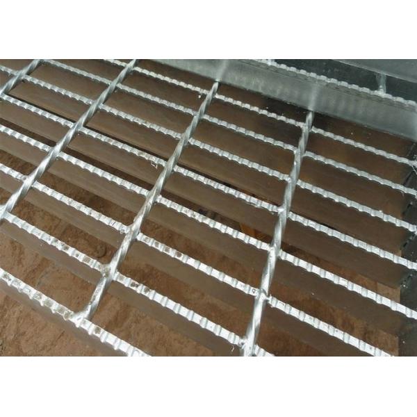 Quality Galvanized Serrated Steel Grating For Floor Plate Q235low Cardon Material for sale