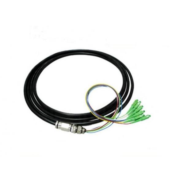 Quality 6 Core SC / APC Fiber Optical Pigtail Waterproof , Outdoor SM 9 / 125 G652D Fiber Cable for sale