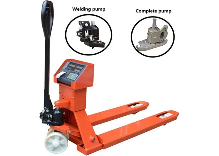China Carbon Steel 2ton CE Compliant Hand Manual Hydraulic Pallet Jack With Weight Scale factory