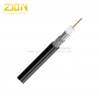 China RG59 CATV Coaxial Cable Solid CCS Conductor 95% CCA Braid with PVC Jacket factory