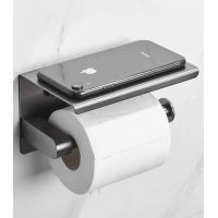 Quality Stainless Steel 304 Toilet Tissue Dispensers , Toilet Paper Holder With Shelf for sale