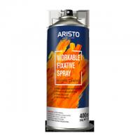 China Concentrated Nozzle Workable Fixative Spray Male Valve Aristo 400ml For Canvas factory