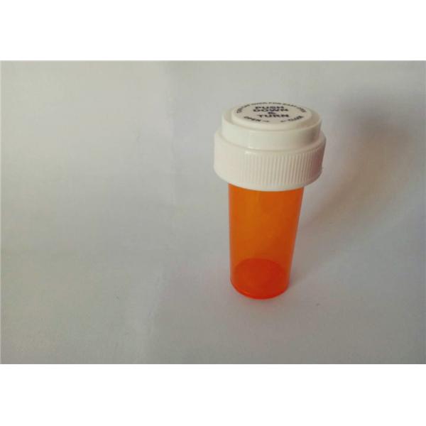 Quality Seal Amber Reversible Cap Vials Child Proof H84mm*D32mm With Even Thickness for sale