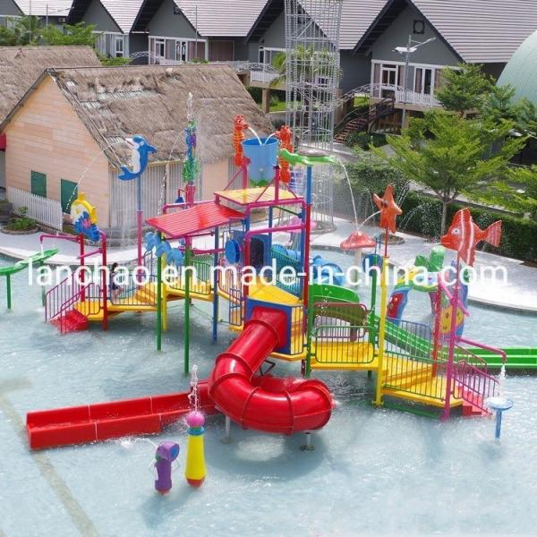 Quality Family Interactive Water Park Spray Water House Slide Equipment for sale