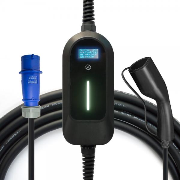 Quality EVCOME Portable Ev Charger (3.5KW 7KW 11KW Max 32A Ajutable) 5M Or Customized Cable OEM ODM for sale
