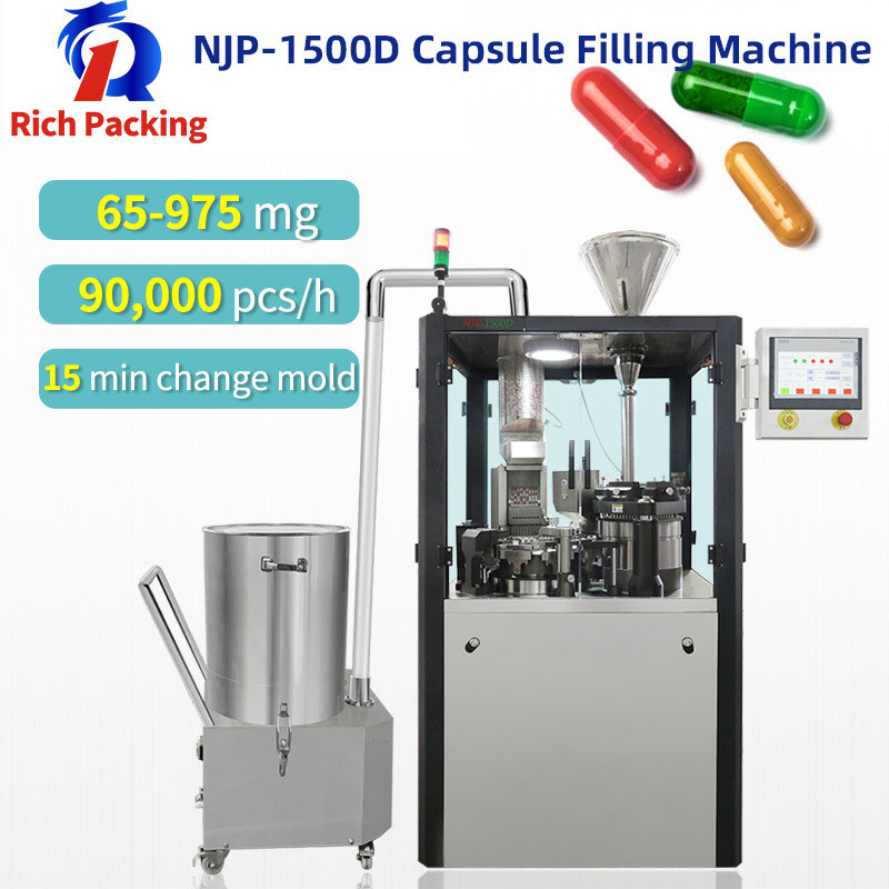 China Gelatin Powder Automatic Capsule Filling Machine Filling Machinery Pharma factory
