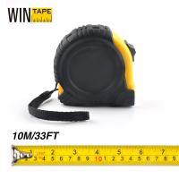 China 33ft 10m X 1 Inch Metric And Imperial Tape Measure Metal With Tempered Steel End Hook factory