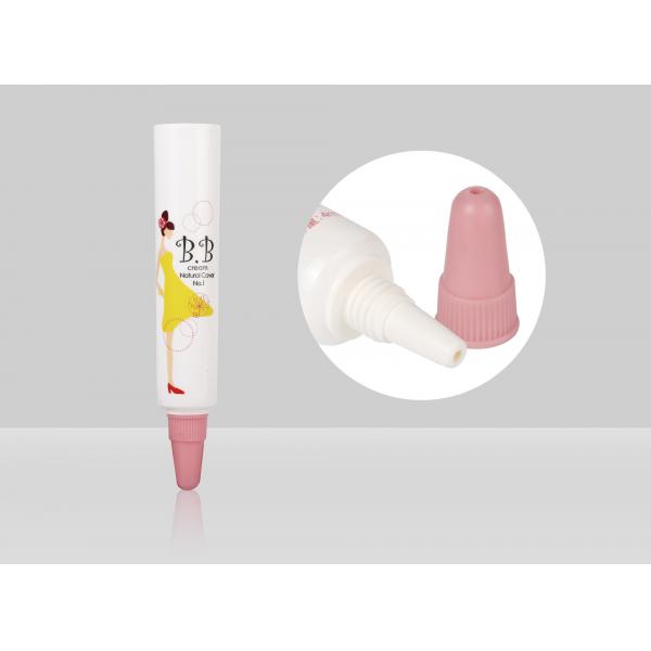 Quality Custom Cosmetic Tubes D13mm 1-5ml Empty Long Nozzle Eye Cream Cosmetic Tube Packaging With Cap for sale