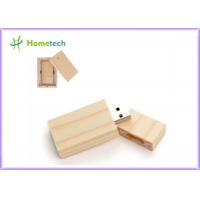 China Rectangle FCC 15MB/S 64GB Wooden USB Flash Drive for sale