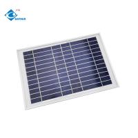 China 12V Wholesale High Quality ZW-8W-12V Glass Laminated Solar Panel 8W Portable factory
