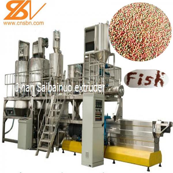 Quality Fish Farming Pellet Extruder Machine Automatic Catfish Feed Production for sale