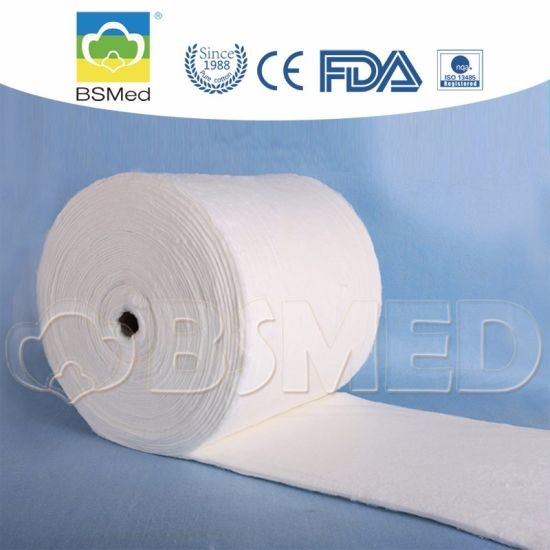 Quality 100g / 250g Large Cotton Wool Roll White Color , Absorbent Cotton Wool Roll for sale
