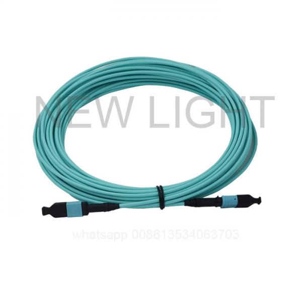 Quality 12 MTP Fiber Cable , Multimode OM1 OM2 OM3 OM4 OS2 MPO - MPO Connectors for sale