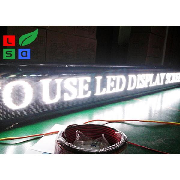 Quality White Color LED Sign Board , Net Cord Control LED Scrolling Message Board For for sale