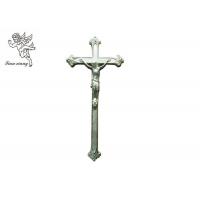 Quality Jesus Decorative Funeral Crucifix , Silver / Copper Color Coffin Cross PP for sale