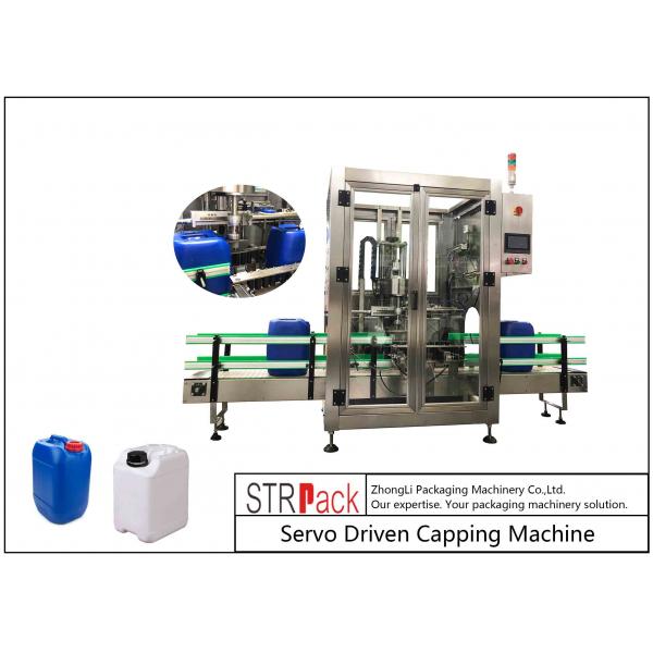 Quality 5L - 25L Plastic Drum Bottle Capping Machine With Full Automatic Single Head 750pcs / Hour for sale