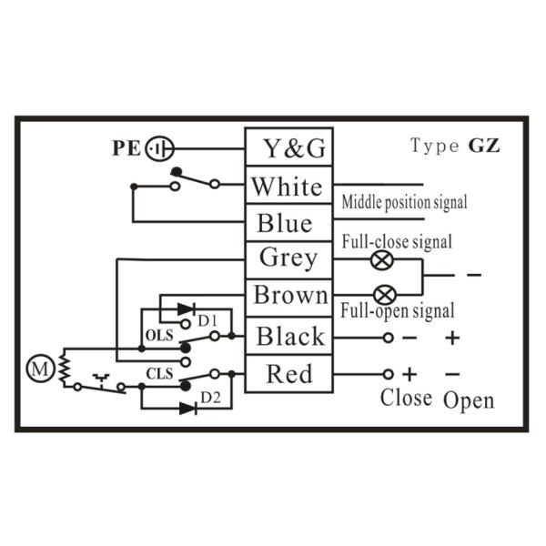 Quality 6 Limit Switches 7S 9Nm Quarter Turn Actuator for sale