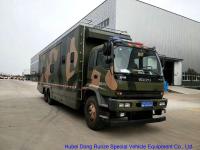 China Camouflage Mobile Workshop Truck , Isuzu FVZ Outdoor Caravan With Sleep Bed factory