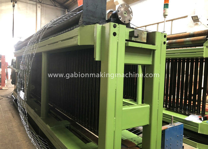China Bridge Double Twist Gabion Machine PVC Coated 22kw For 80x100MM With Mesh Size for sale