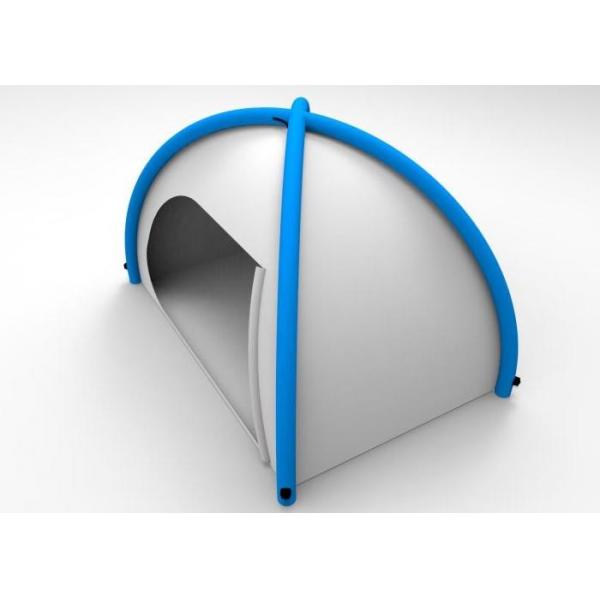 Quality Silver Coated Inflatable Outdoor Tents 190T Blue Blow Up Pop Up Tent for sale