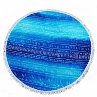 China Hot sale round beach towels ready to ship custom round large beach towel factory