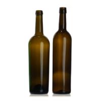China Bulk Pressure Mouth Glass Wine Bottle Blue Empty 375ml Personalized factory