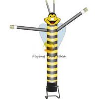 China Advertising Single Leg Inflatable Air Dancer 6M , Yellow Bee Sky Dancer For Fair factory